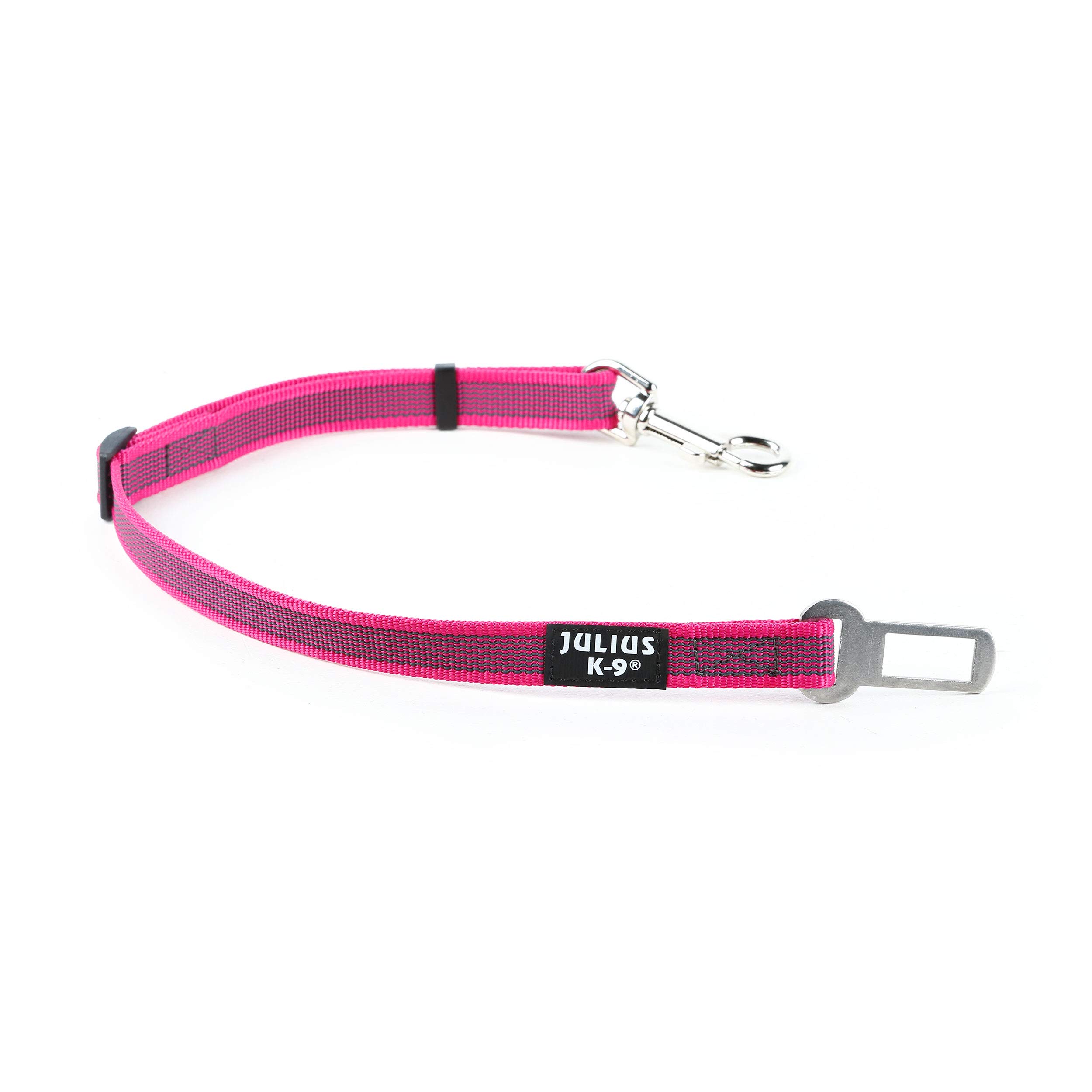 julius-k9-adaptateur-ceinture-de-s-curit-chien-taille-1-rose-gris image 1