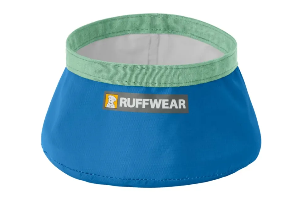 ruffwear-trail-runner-gamelle-de-voyage-pliable-pour-chien-bleu-piscine image 1