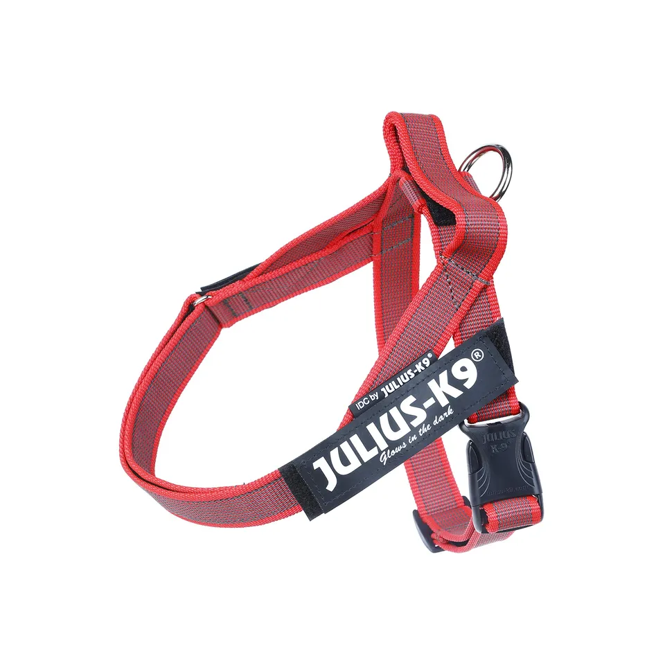 julius-k9-idc-color-gray-harnais-mini-rouge-gris image 1
