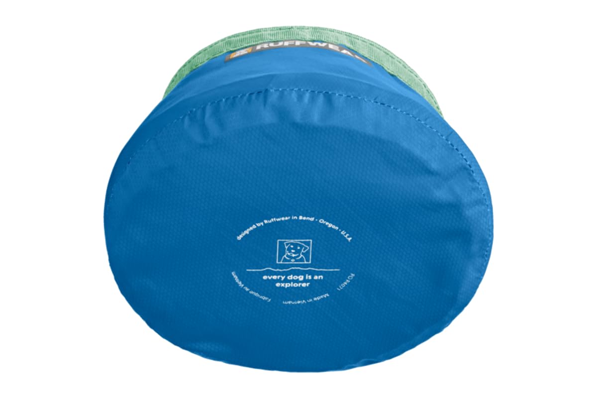 ruffwear-trail-runner-gamelle-de-voyage-pliable-pour-chien-bleu-piscine image 2