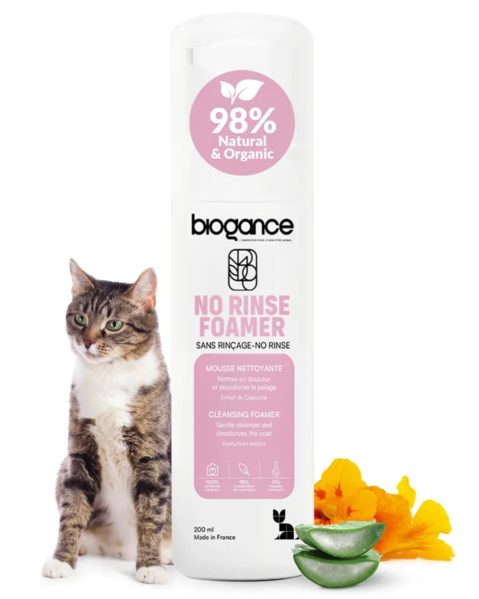 biogance-no-rinse-mousse-sans-rin-age-chat-capucine image 1