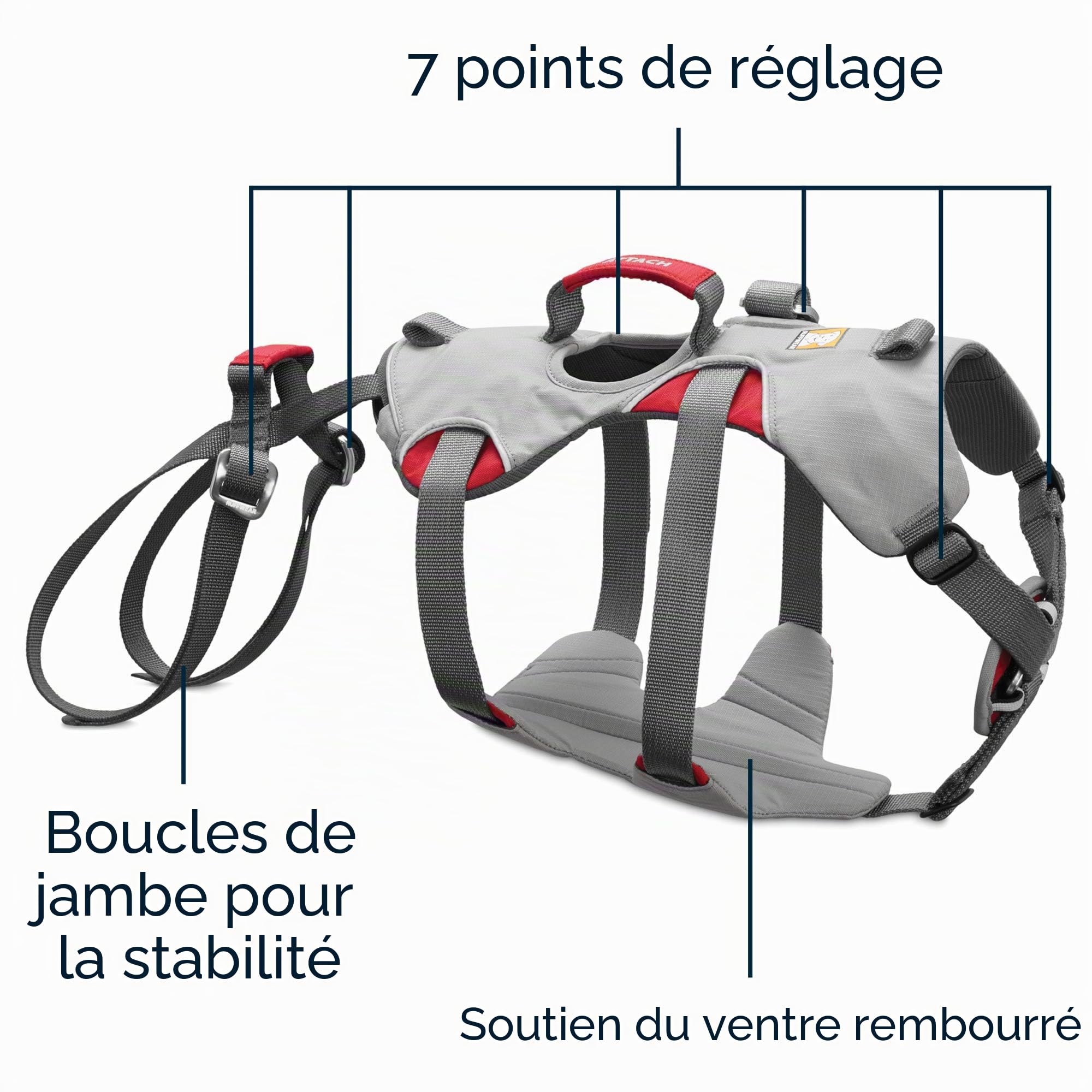 ruffwear-doubleback-harnais-d-escalade-pour-chien-taille-s-gris-cloudburst-grey image 4