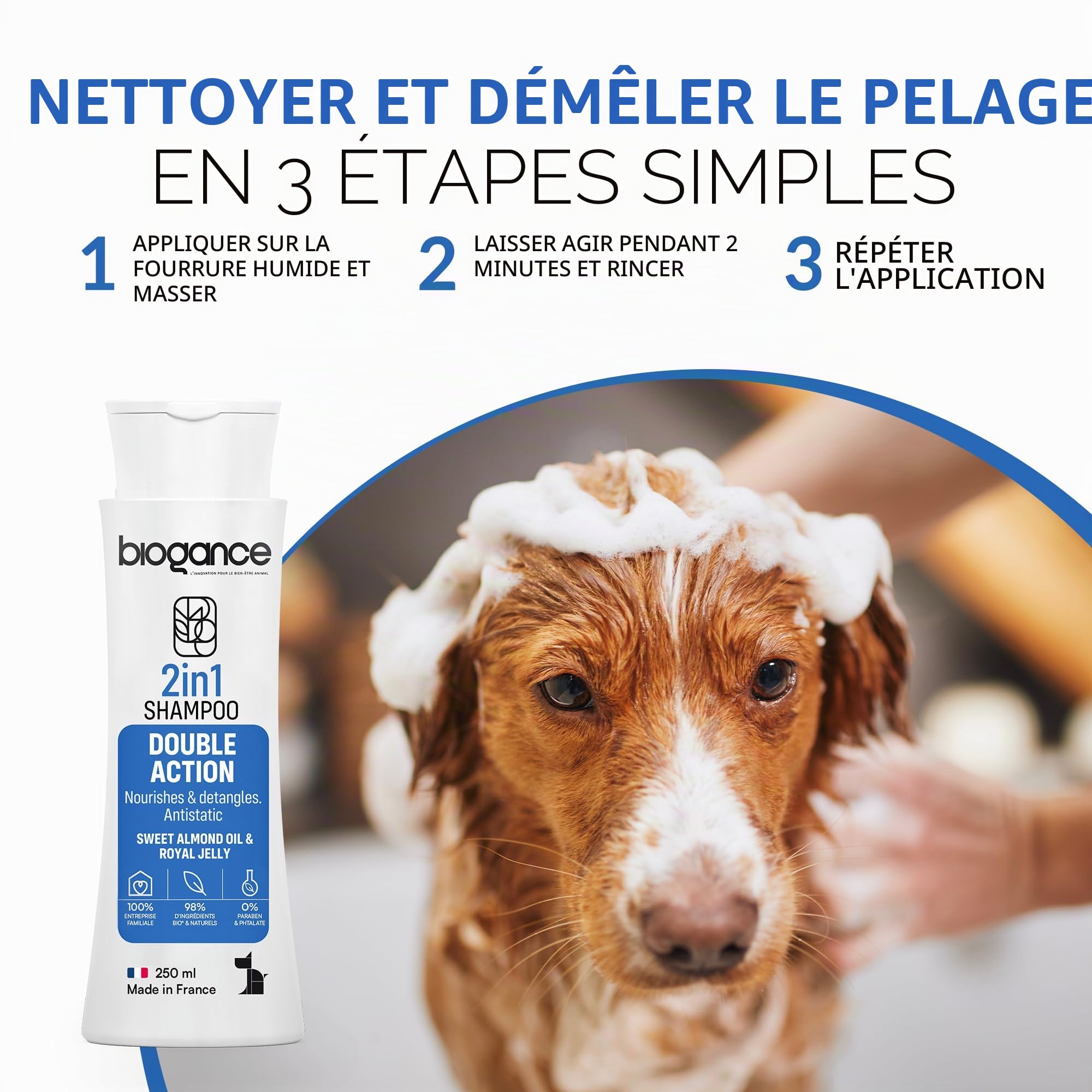 biogance-2-en-1-shampoing-pour-chien-amande-douce-gel-e-royale-250ml image 4