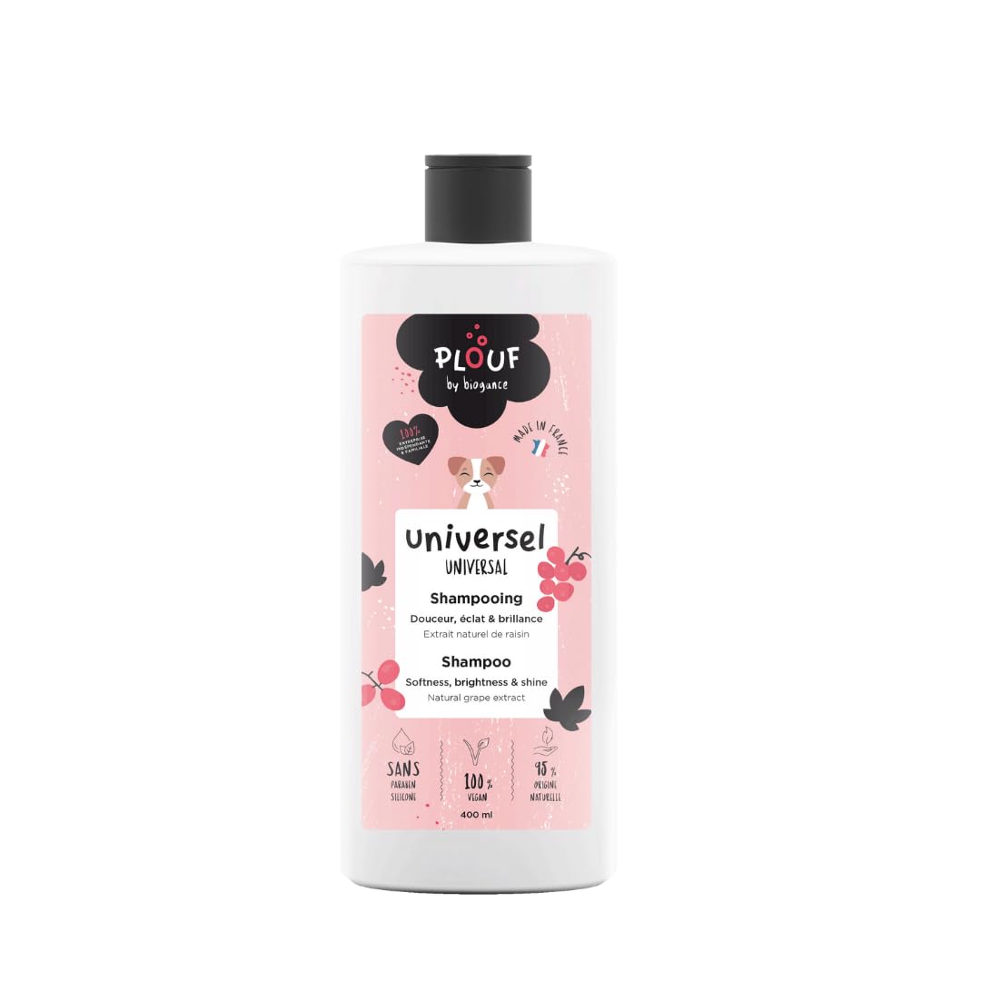 plouf-by-biogance-shampoing-universel-chien-chat-extrait-de-raisin-400-ml image 1