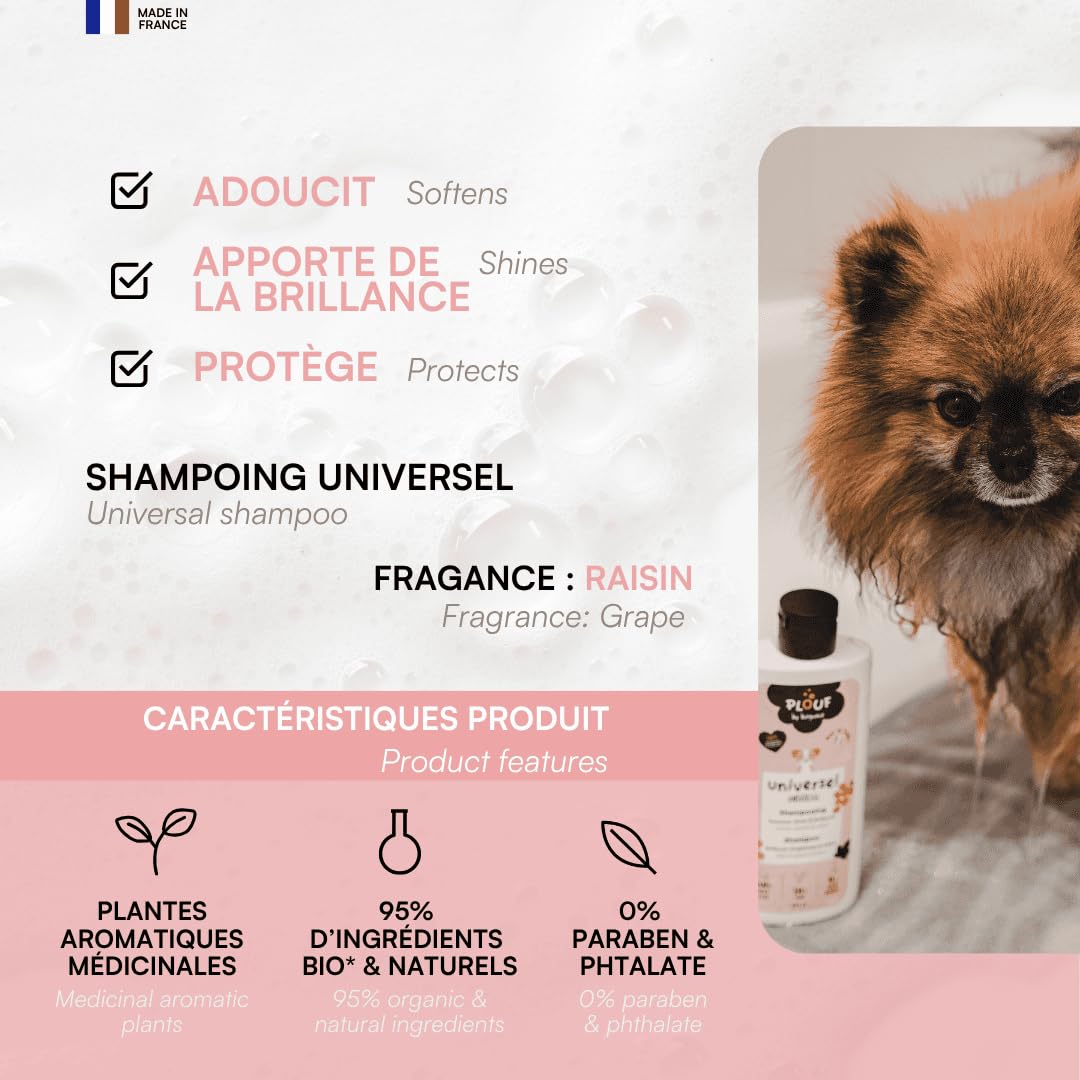 plouf-by-biogance-shampoing-universel-chien-chat-extrait-de-raisin-400-ml image 3