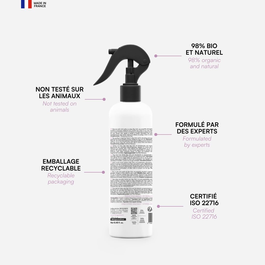 biogance-algo-activ-spray-activateur-de-mue-chien-et-chat-250-ml image 2