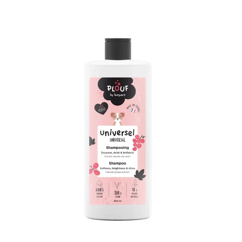 plouf-by-biogance-shampoing-universel-chien-chat-extrait-de-raisin-400-ml image 1