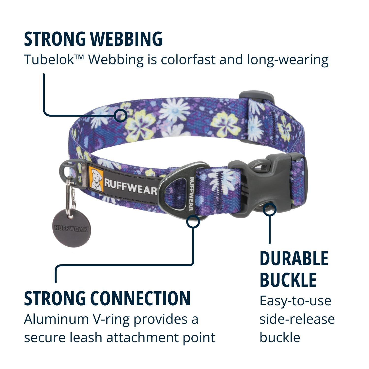 ruffwear-front-range-collier-chien-m-36-51-cm-fleurs image 4