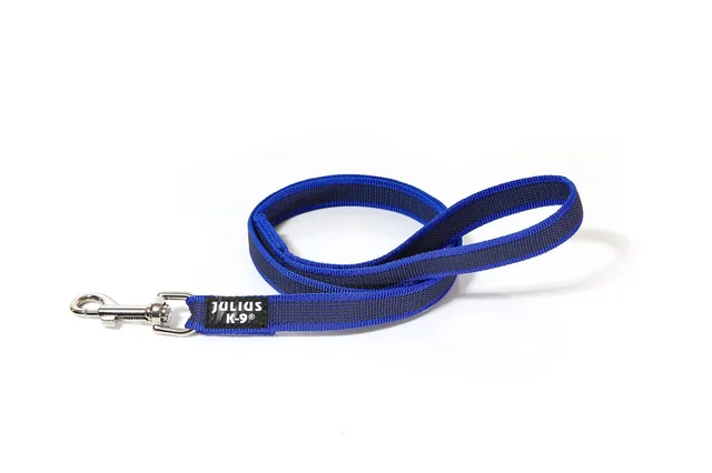 julius-k9-super-grip-laisse-antid-rapante-20-mm-x-1-2-m-bleu-gris image 1