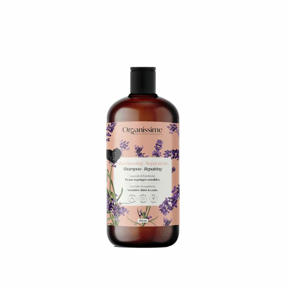 biogance-organissime-shampoing-r-parateur-bio-peaux-sensibles-chien-lavande-fram image 1