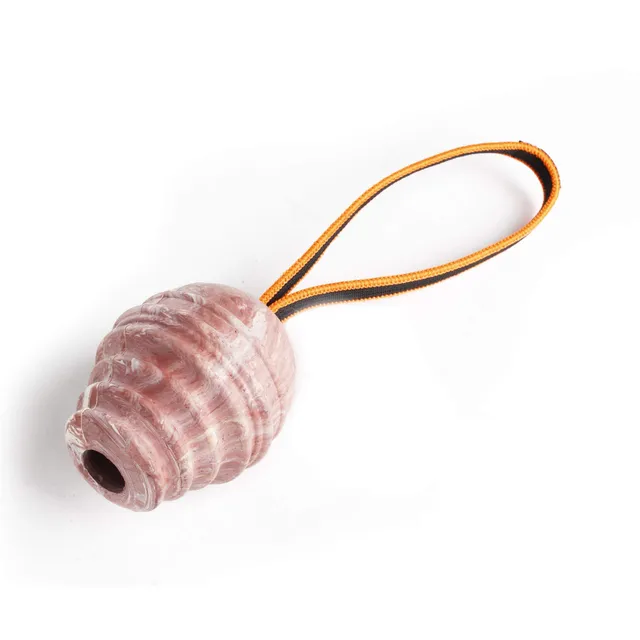 julius-k9-duoplay-balle-avec-poign-e-orange-fluo-grande image 1