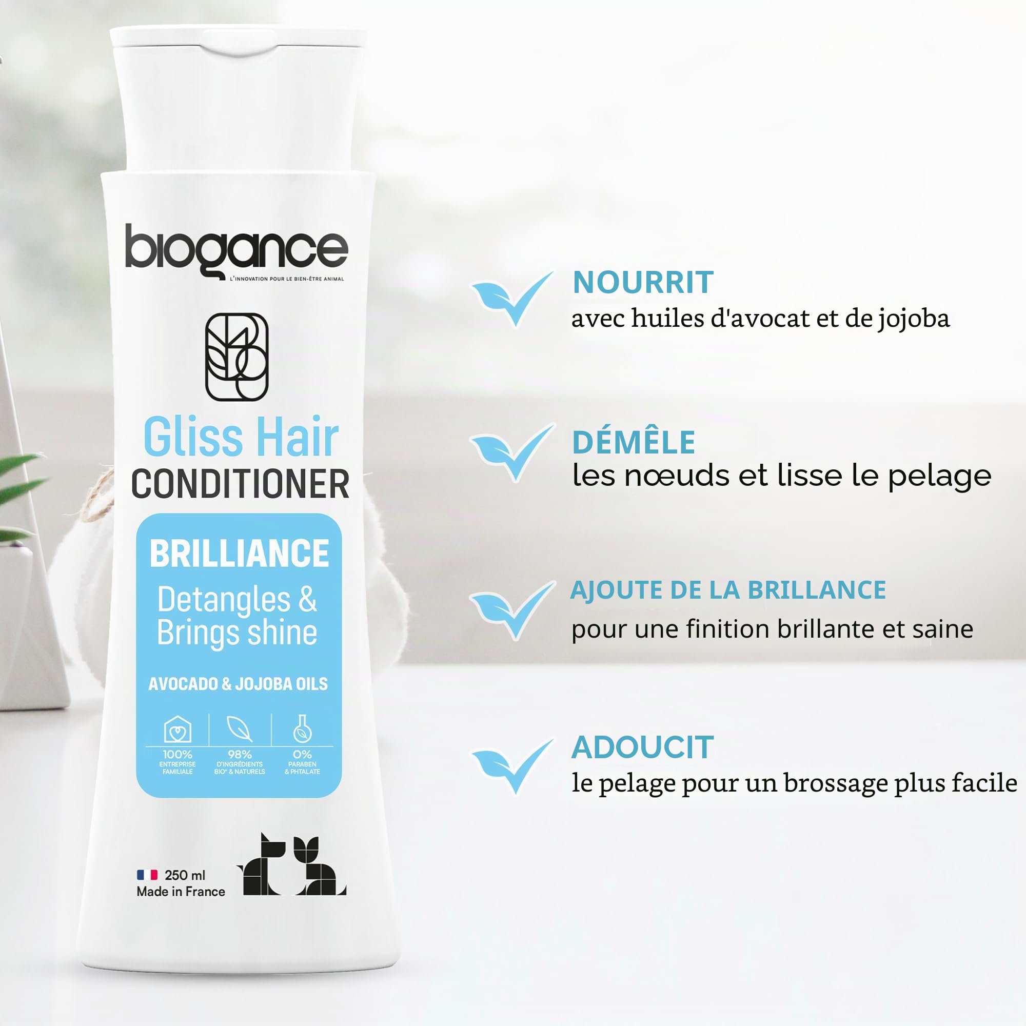 biogance-gliss-hair-apr-s-shampooing-brillance-250-ml image 2