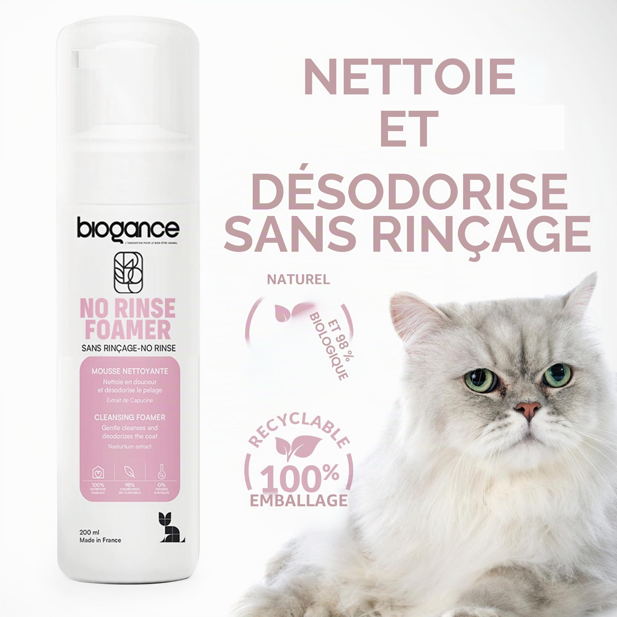 biogance-no-rinse-mousse-sans-rin-age-chat-capucine image 2
