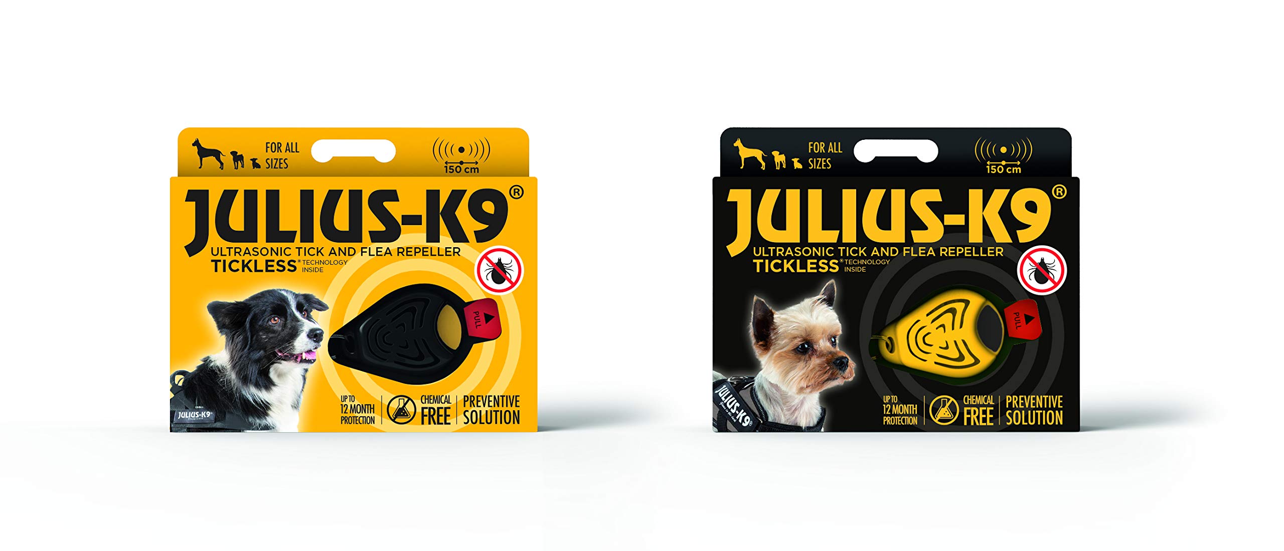julius-k9-tickless-noir-porte-cl-r-pulsif-ultrasons-anti-tiques-et-puces-pour-ch image 2