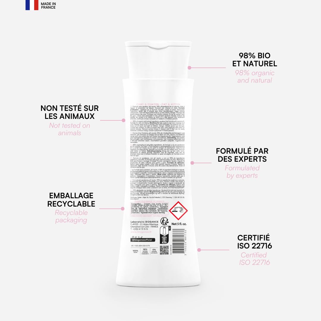biogance-fresh-n-pure-shampooing-chat-poils-gras-250-ml image 2